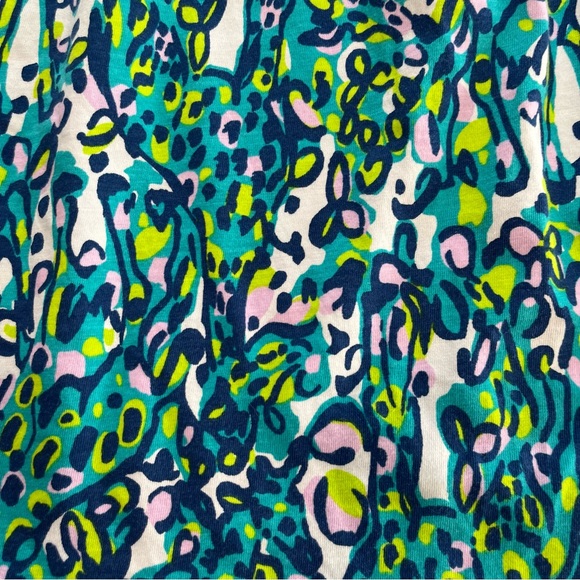 Lilly Pulitzer Windsor Strapless Dress Coverup Sea Blue Green It's‎ A Stretch XS - Picture 4 of 9